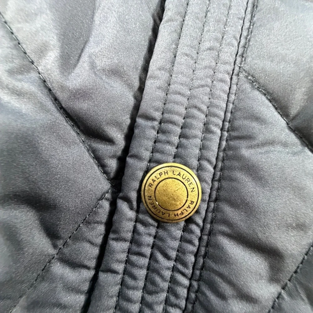 Polo Ralph Lauren Mens XXL The Beaton Quilted Jacket Navy Coat Corduroy Collar